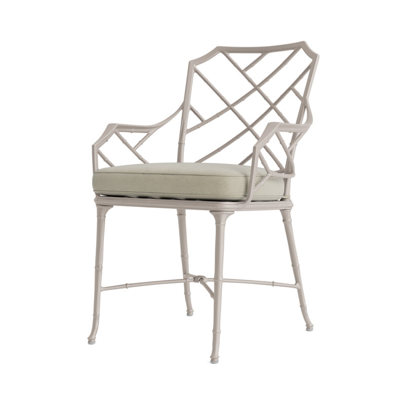 Calcutta Outdoor Dining Chair, Fusion Natural, Dove Smooth