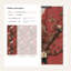 Papier peint amovible rétro avec motif floral rétro