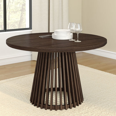 47 in Solid Wood Round Dining Table