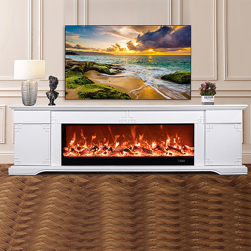 Meuble télé simple avec foyer électronique