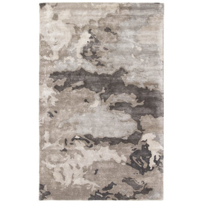 Fritts Hand Tufted Viscose Abstract Indoor Rug