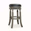 Tabouret 30 ", siège en cuir
