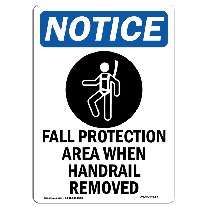 Fall Protection Area Sign