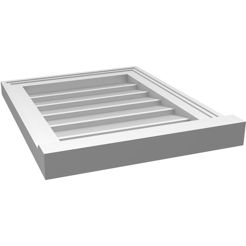 Cadre de seuil Brickmould, brun clair apprêté, H 20 po x l 16 po x P 2 po