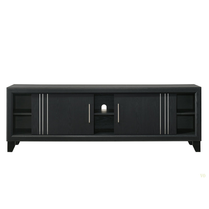 Meuble télé contemporain 1Pc, Gris anthracite