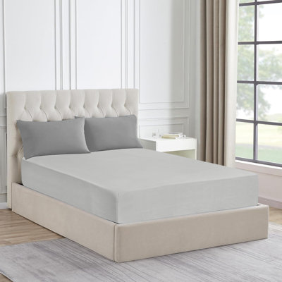 Shloima Premium Quality Cotton 30cm Jersey Fitted Sheet Soft, Comfortable, Perfect Fit, Breathable & Durable