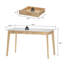 Caidence 2-Drawer Writing Desk with Solid Wood Legs-1169972290-1169972289