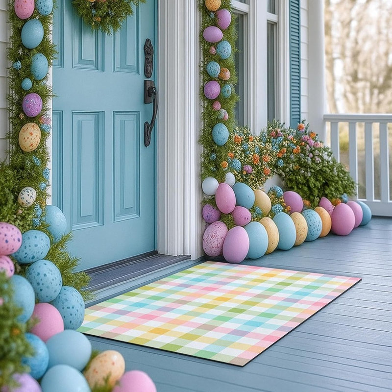 Tapis à carreaux Pastel