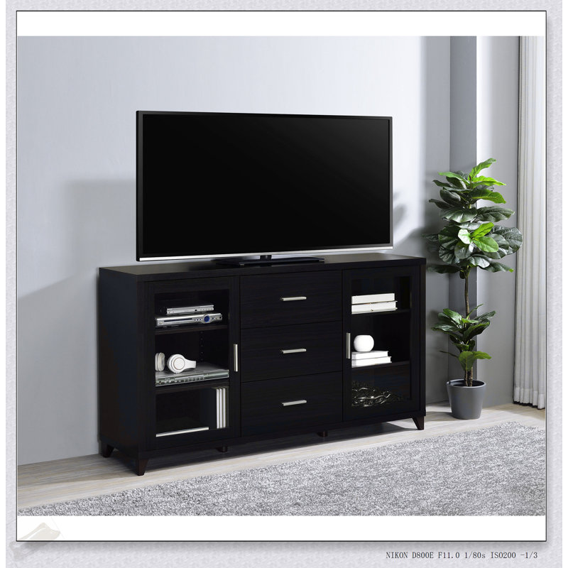 Console télé 3 tiroirs Nyler Cappuccino