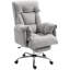 Fauteuil de direction en flanelle avec repose-pieds Cool Grey Snow