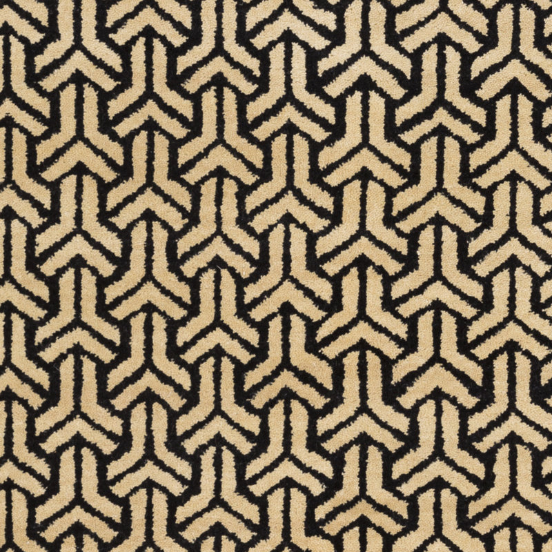 Viscose Geometric Indoor Rug, Rectangle 4' x 6'