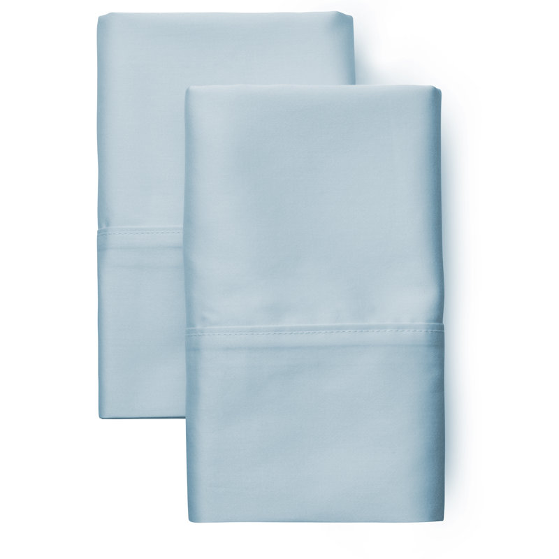 Ensemble de draps 100% coton 500 fils, Bleu poudré, Simple