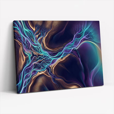 Ensemble de 1 tableau sur toile « Vortex électrique »