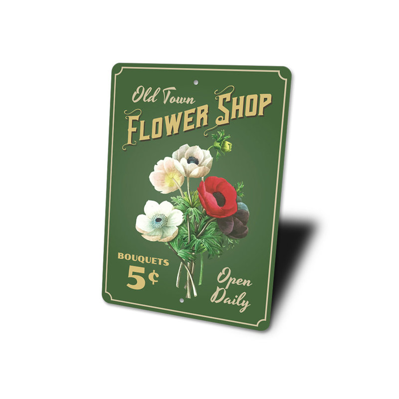 Panneau en aluminium Bouquet de fleurs, H 18 po x l 12 po x P 0,06 po