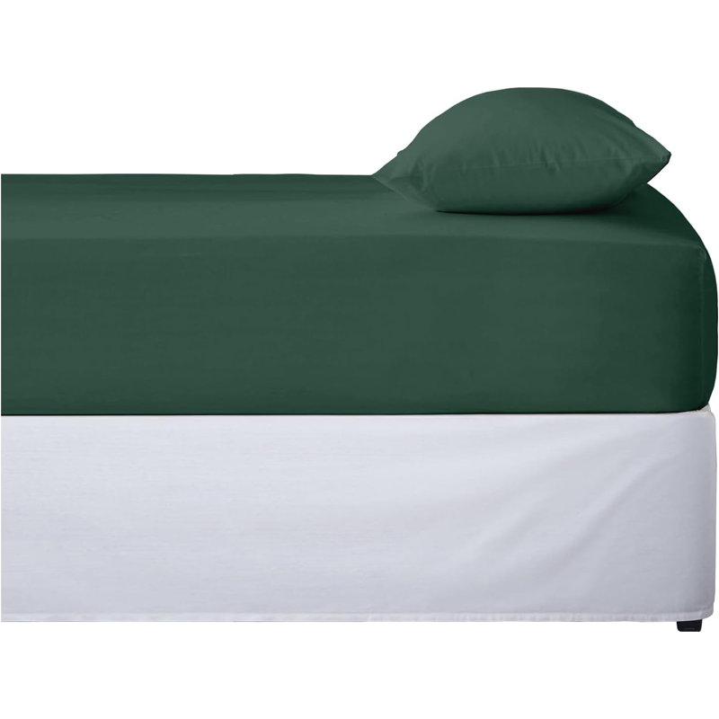Microfiber Standard Pillow Case, Dark Green