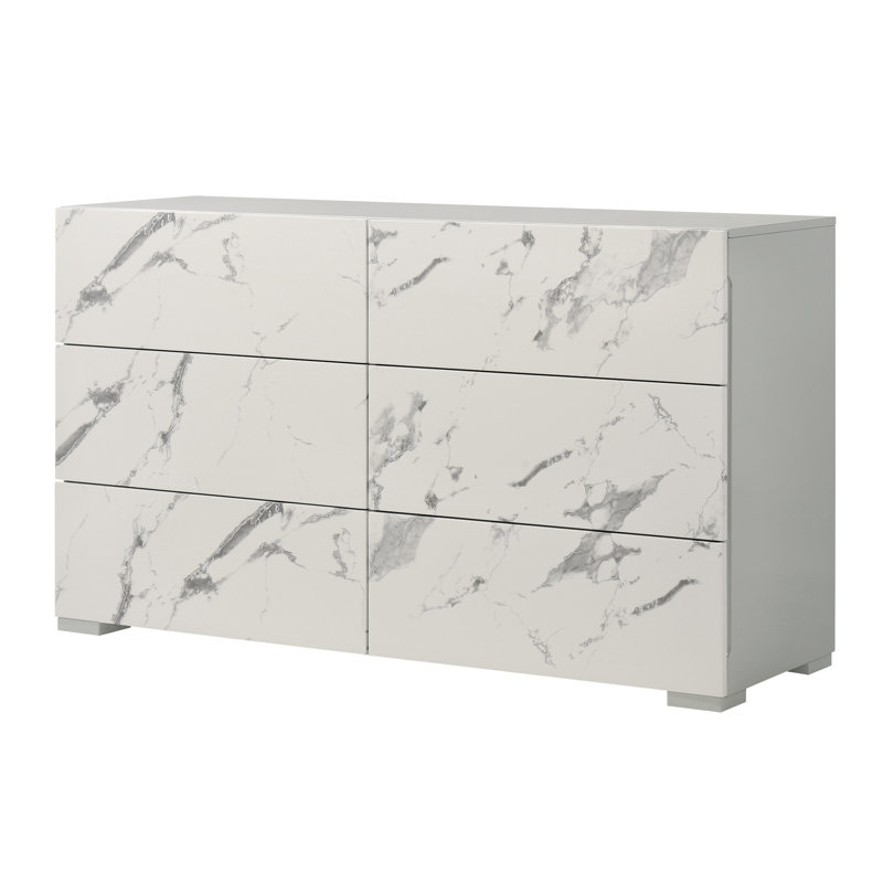 Londonderry Gray With Marble Effect Dresser
