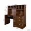 Bureau d'ordinateur à domicile avec huche, finition blanc antique-570749109