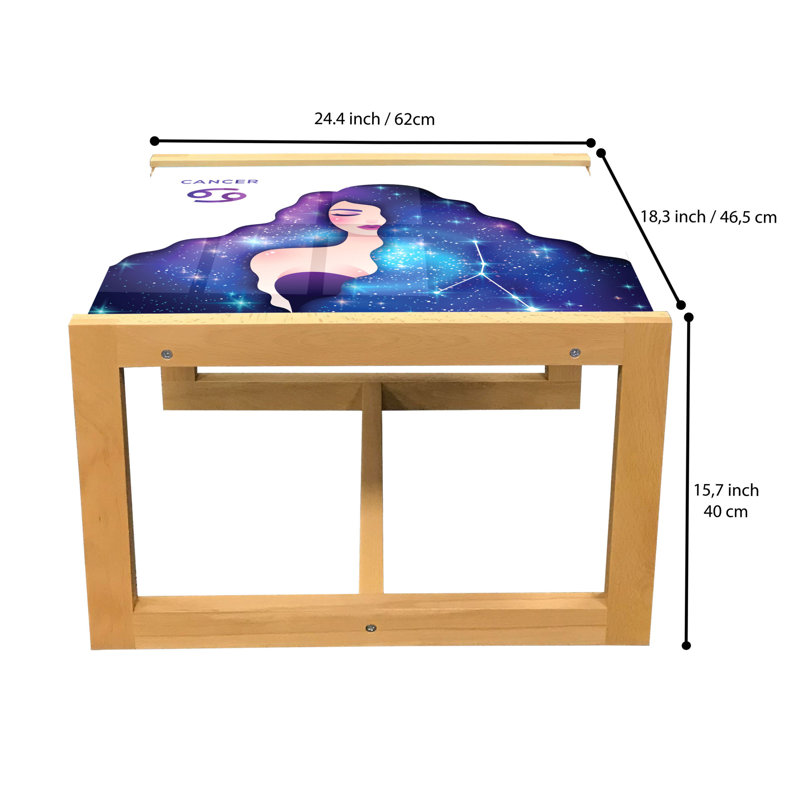Janaya Sled Coffee Table, 62cm H x 46cm W x 40cm D