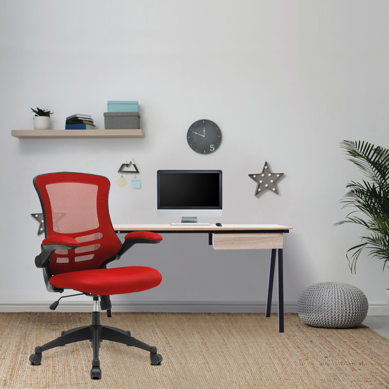 Polyester Blend Office Chair, Red