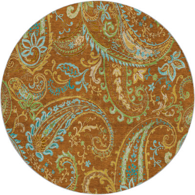 Premium Machine Washable Dream Shag ADS533 Paisley Rug