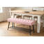 Banc à chaussures clouté Vintage, tablette de rangement, banc d'entrée rembourré-400457040