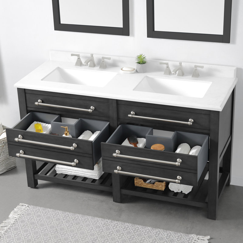 Ensemble de meuble-lavabo double 60 po Wesley