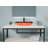ANZZI 14.6 " Glass Rectangular Bathroom Sink