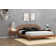 NTC Gem Solid Wood Bed Frame with Headboard and Silent Slats, 1000 Lbs. Capacity Bed Frame