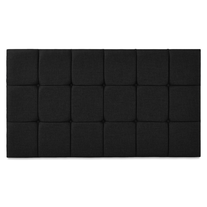 Brickhouse Upholstered Headboard, Black, Single (3')