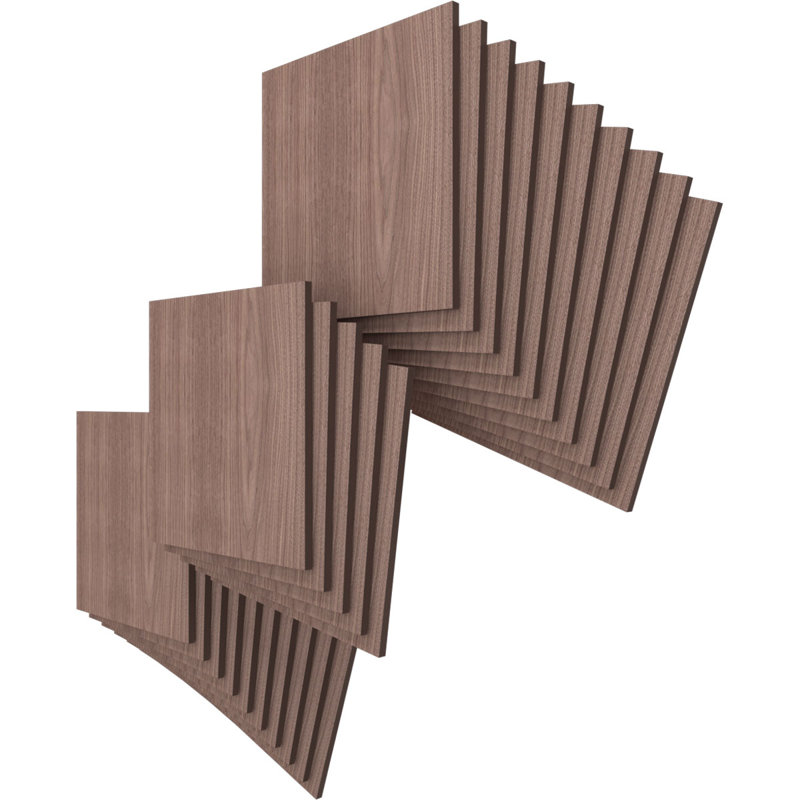 Planches en bois, H 7,75 po x l 7,75 po x P 0,25 po, Noyer