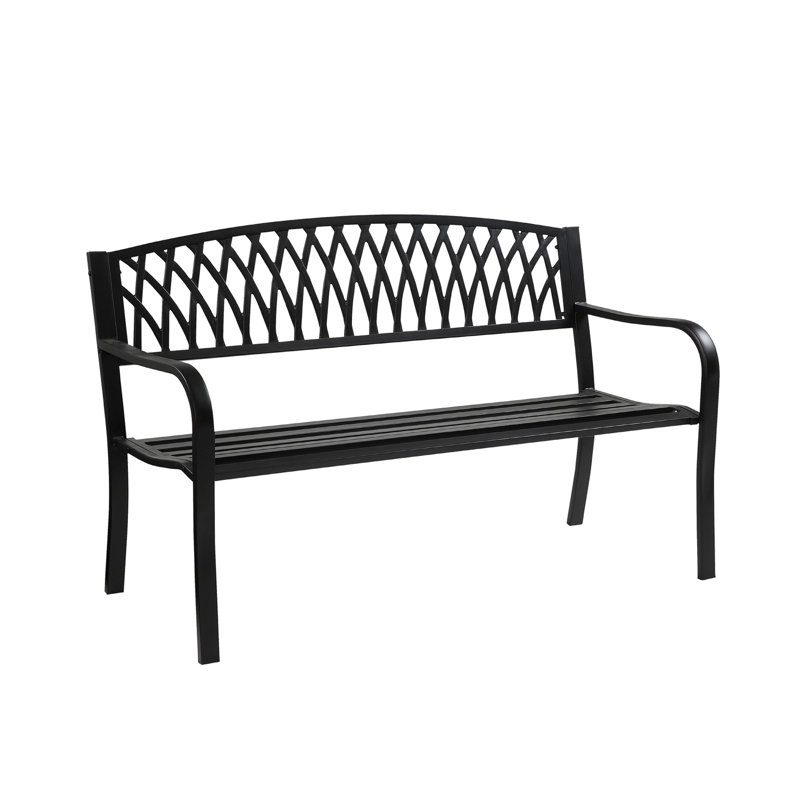 Banc de parc en acier à l’arrière Marmarth