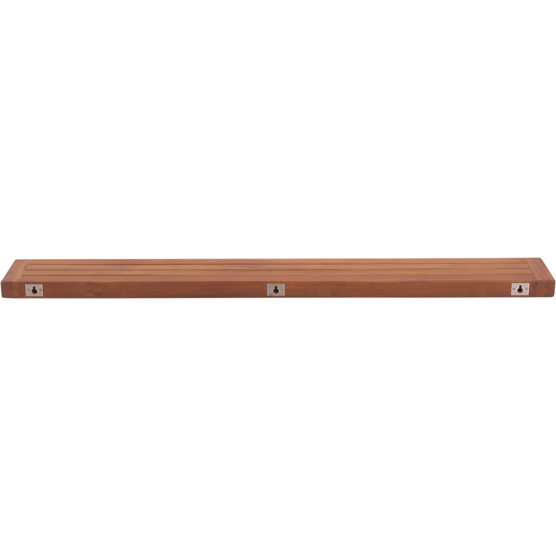 Obi Teak Floating Shelf, 2" H x 48" W x 6" D