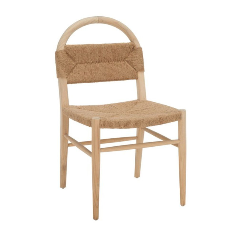 Chaise d'appoint de patio Darshaun, Sungkai naturel