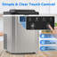 Countertop Ice Makers Machine With Basket And Scoop, 38lbs/24h Soft Chewable Pellet Ice, One-click Operation, Nugget Ice Maker For Home, Kitchen, Camping, Rv, Office And Party, Silver