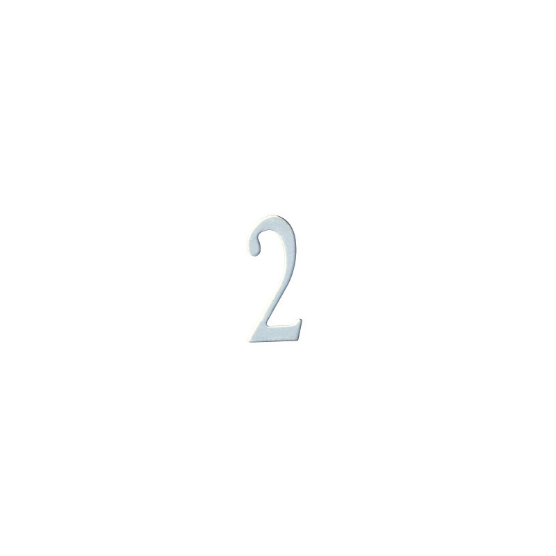 Numéro de maison de 2 po, 4, Argent