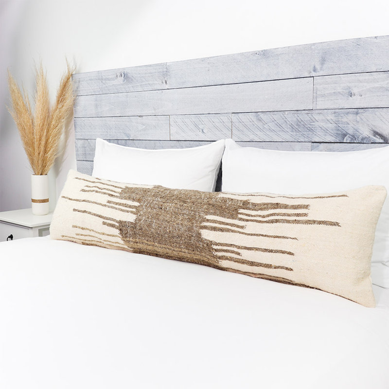 Housse de coussin rectangulaire en laine Taza