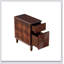 Canapé moderne à 2 tiroirs, table d'appoint étroite, table de chevet mince pour le salon, chambre à coucher