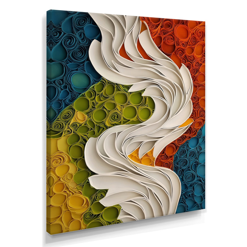 Oras - Abstract Canvas Wall Art, Toile tendue, Ne s’applique pas, H 20 po x l 12 po