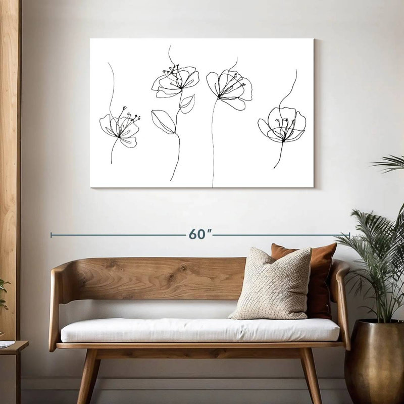 Coquelicots blancs Harnek, H 30 po x l 45 po