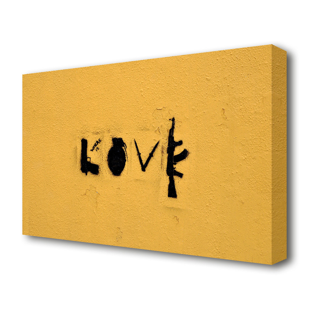 East Urban Home 'Where is Love' Textual Art Print on Canvas | Wayfair.co.uk