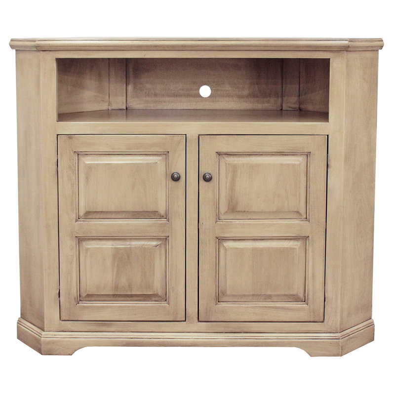 Amariyanna Unfinished Corner TV Stand for TVs up to 55", European Gray