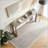60 Inch Rectangular Solid Wood Veneer Console Table with Ample Storage, Ideal for Entryways and Living Rooms-1185602889