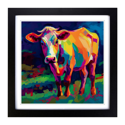 Cow Fauvism No.2 - Framed Print