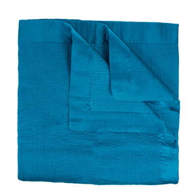Courtepointe en coton bleu standard