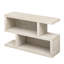 Console de style rétro (naturel) - 2 tablettes ouvertes pour présentation, symétrie géométrique naturelle, ajoute de la beauté à la décoration intérieure