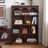Maroon Solid Wood Display Cases