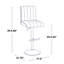 Tabouret de bar réglable avec repose-pieds arrondi Harrison-109578117