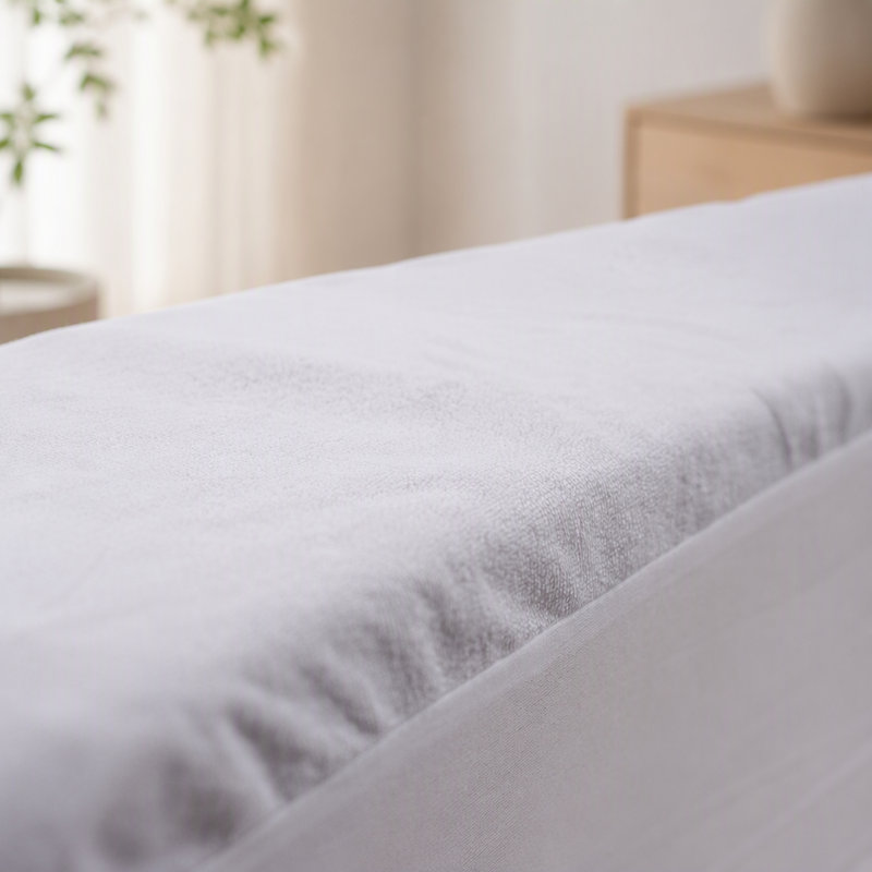 Protège-matelas hypoallergénique et imperméable en éponge bouclée