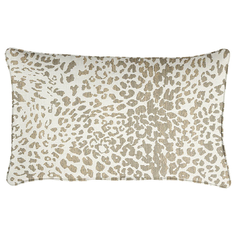 Outdoor Rectangular Pillow Cover & Insert, 12" H x 18" W, Tan