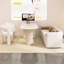 Bureau en pierre frittée blanc pur-1801070382